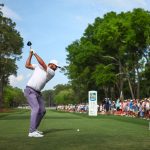 Korda still 1 back as play at Chevron suspended