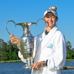 Albatross, late birdie help Liu hold Chevron lead